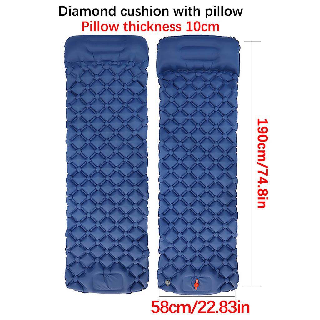 Outdoor Foot TPU nafukovací polštářek Single Portable Camping Picnic Beach Mat