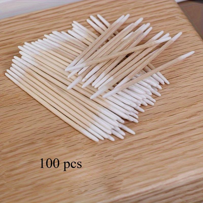 

100 шт. в одной упаковке палочки для ногтей из дерева, чистящая палочка, ватная палочка с наконечником, косметическая палочка для нанесения