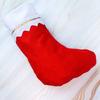 Festive Christmas Stockings Non-woven Fabric Hanging Socks Candy Gift Bag Decorations for Tree Pendant Holiday Party