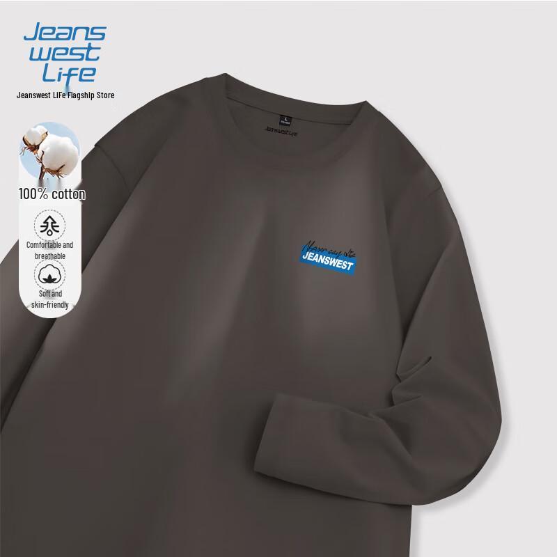 JEANSWEST LIFE Men s Long Sleeve Cotton T-Shirt 4XL