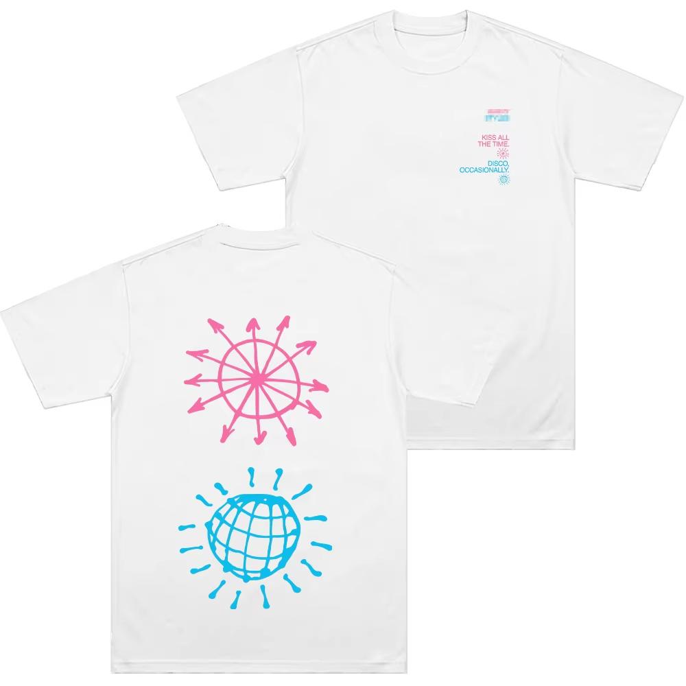 Küss Mich Die Ganze Zeit Disco Gelegentlich Aufdruck T-Shirt Harry Style Musik Reine Baumwolle Kleidung Herren Lässig Mode Unisex T-Shirt