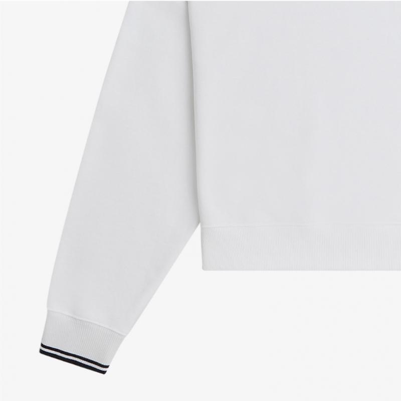 Fred Perry [womens] Tipped Sweatshirt   White Afpf2415135 100