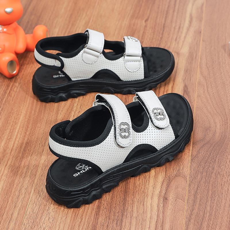 26-37 Children's Large Anti Slip Waterproof Fashion Velcro Sandals Outdoor Beach Shoes Children's Shoes