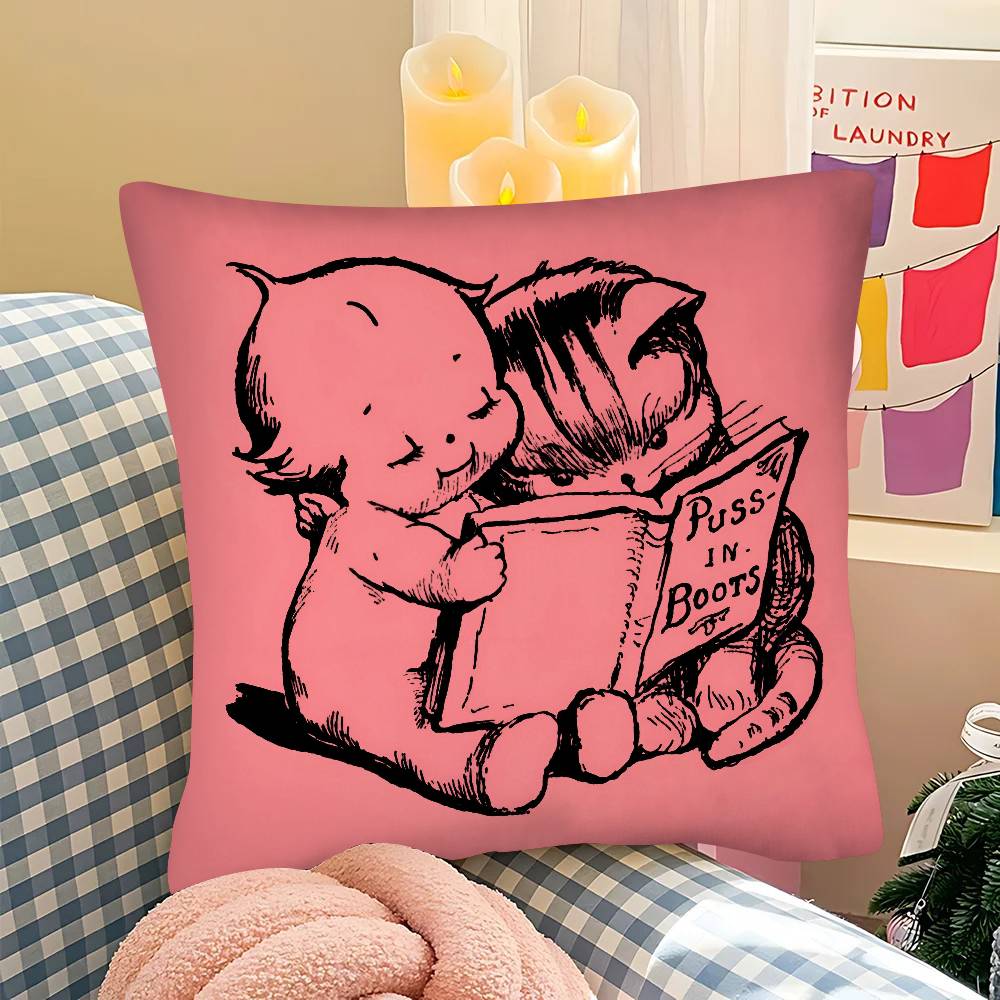 Stück KKewpie Baby Niedliche Kissenhülle Modische Quadratische Kissenhülle Schlafzimmer Sofa Raum Ins Dekoration Freizeit