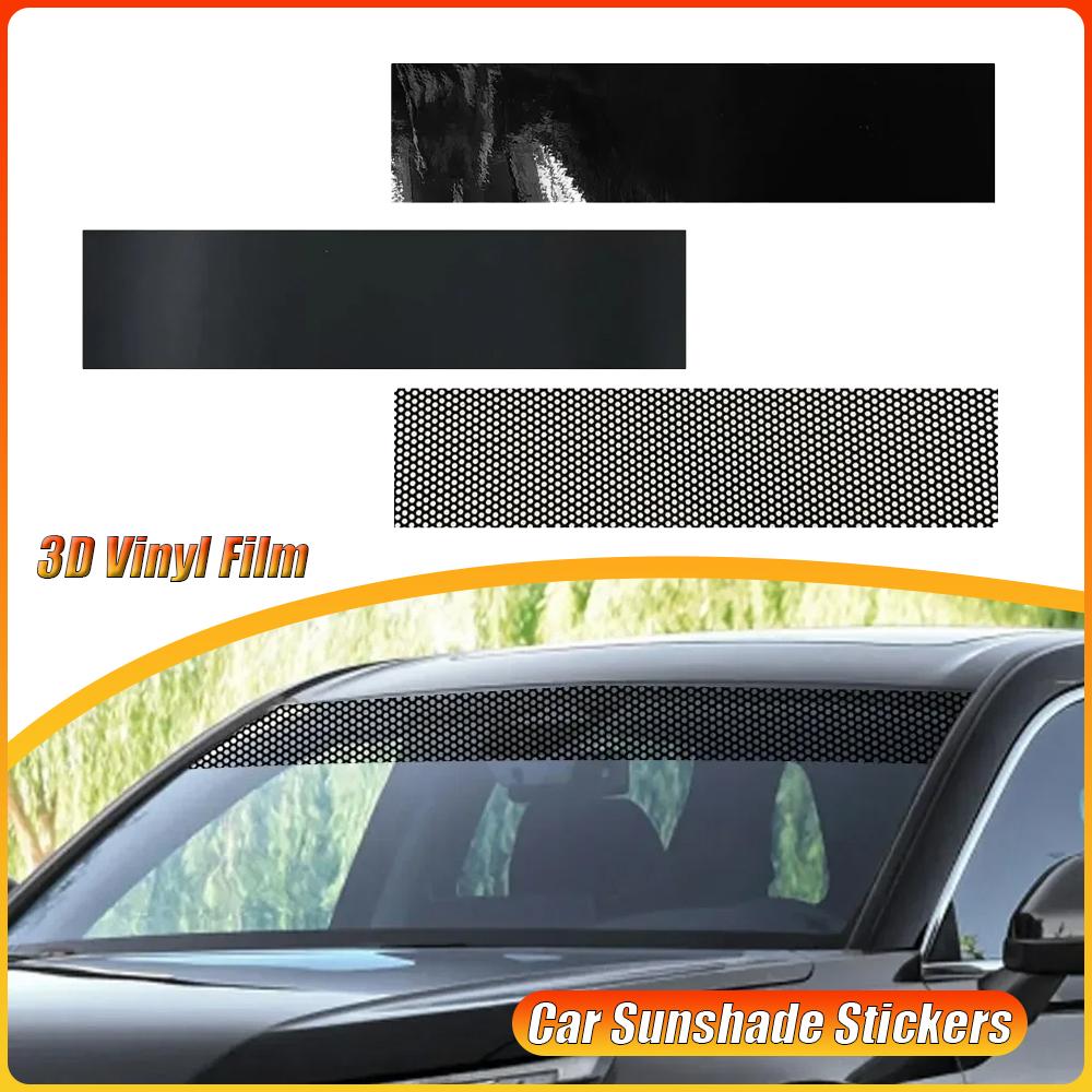 3D Vinyl Film Rear Gear Sunshade Decorative Decals Stickers Car Sunshade Sticker Auto Front Windshield Cars Decorative Stickers