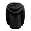 Giacca Cardigan con Cappuccio a Maniche Lunghe da Donna Colore Unito Felpa con Zip