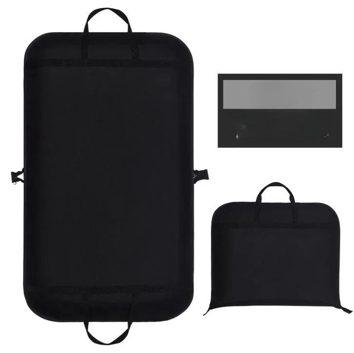 

Чехол для защиты одежды Пылезащитный чехол для костюма Всесезонный Универсальный Оксфордская ткань В полоску Чехол от пыли для одежды Платье 60x100cm чёрный