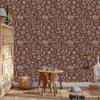 Wallpaper School Supplies Rust and Orange for Living Room and Bedroom 50x1000