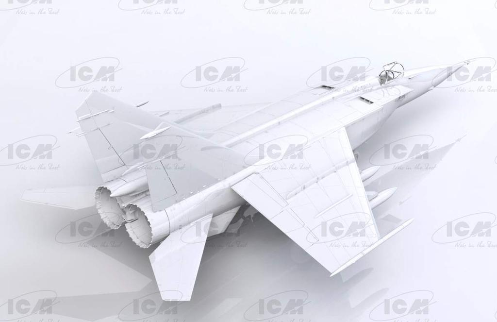 ICM 1/48 scale Soviet MiG-25 BM plastic model kit 48905