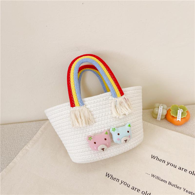 

Очаровательная новая мини-плетеная сумочка в корейском стиле с милым дизайном кролика для детей StyleA