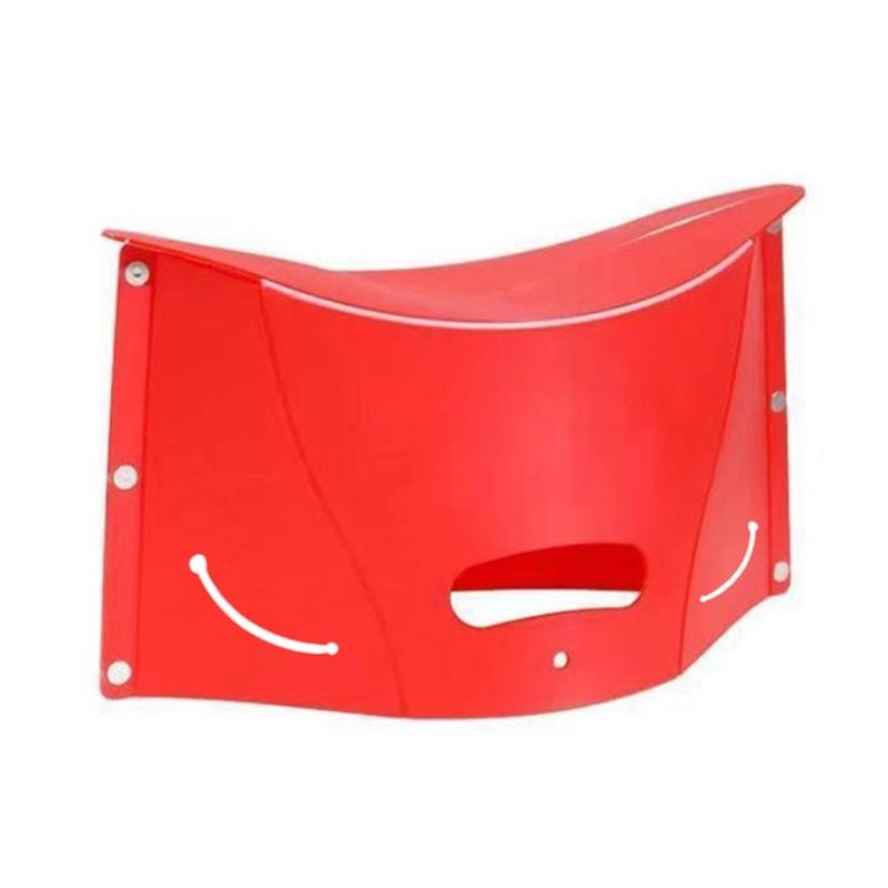 Plastic Card Folding Stool Outdoor Camping Seats Storage Bag Portable Shopping Basket for Hiking Picnics Camping