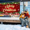 1Pcs  Large Merry Christmas Banner Decoration Background Winter Backdrop Decorations For Photo Studio Photo Booth Christma