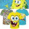 Cute 3d Spongebob Squarepants Cartoon T-shirt For Boys And Girls
