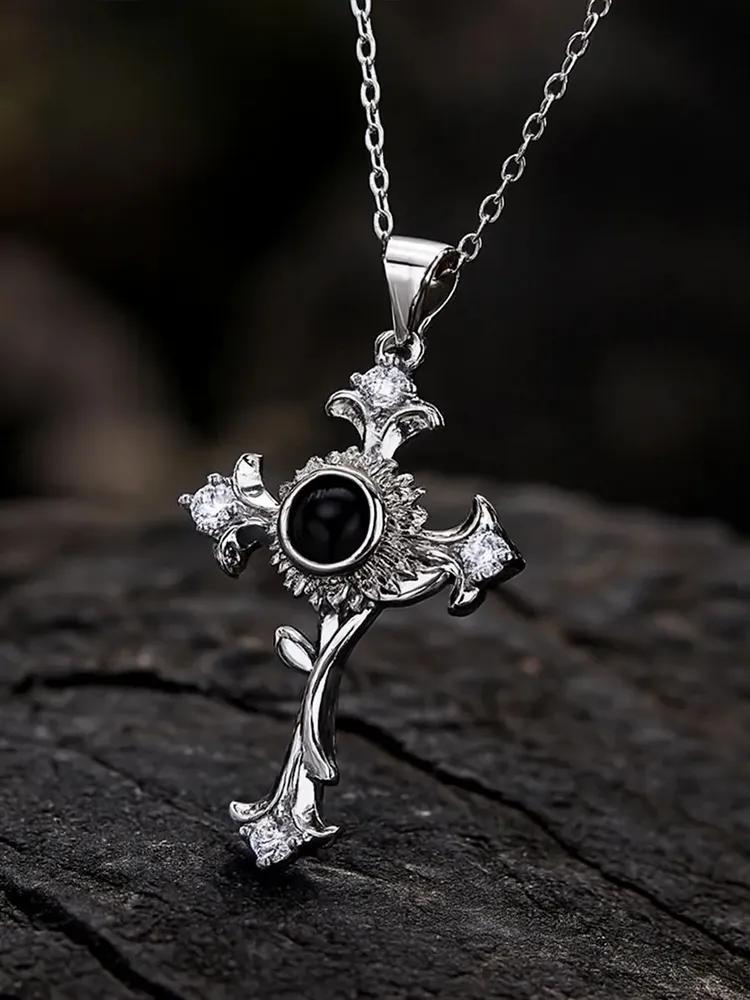 A cross pendant necklace perfect for everyday wear and holiday gifts