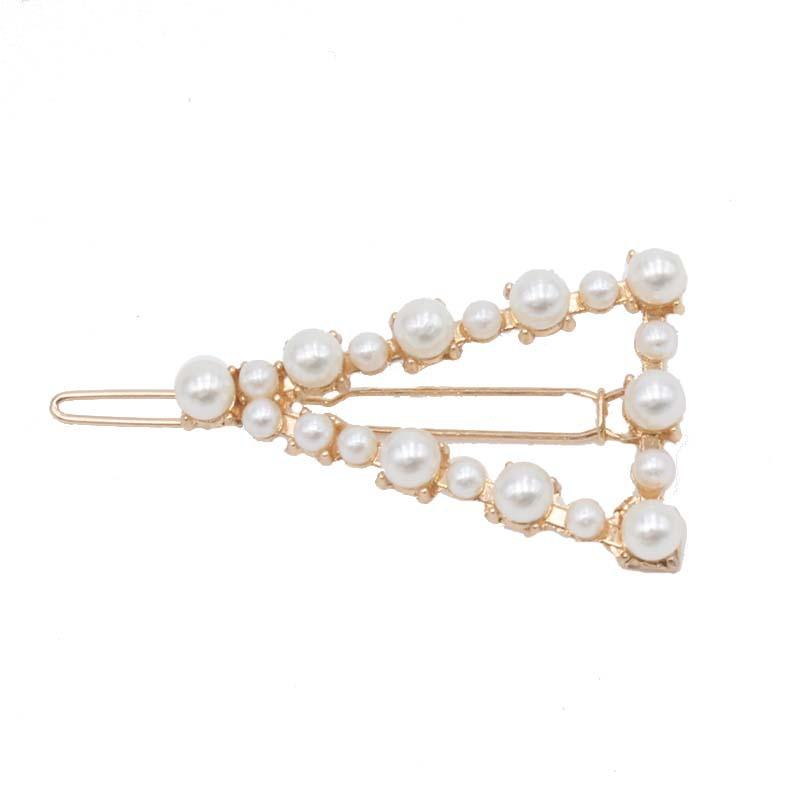 Mode Kristall Perle Haarspange Metall Haarspange Elegant Haarspange Haarklammern Hochzeit Kopfschmuck für Frauen
