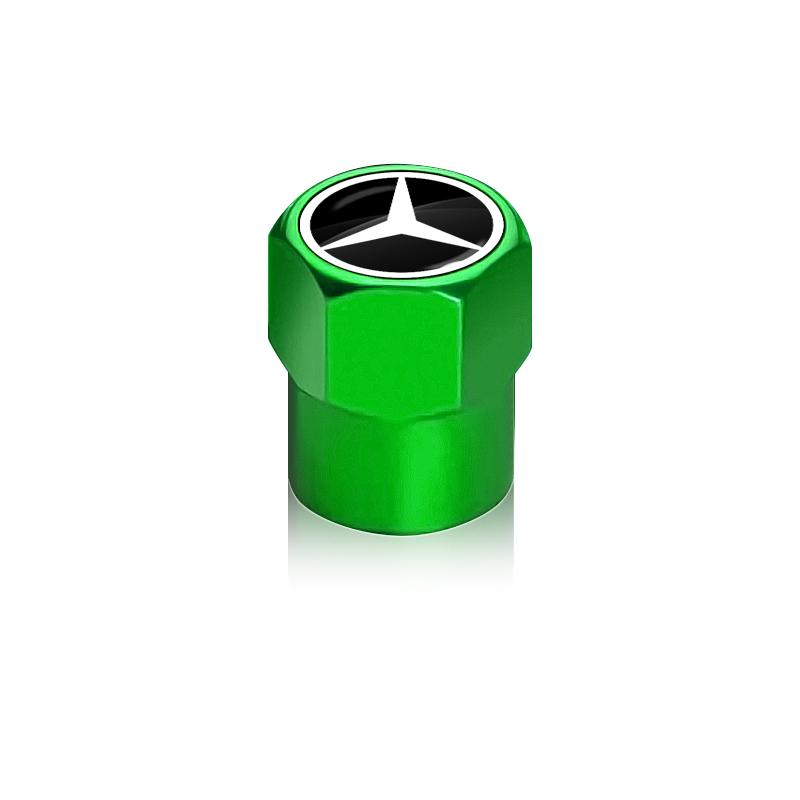 4 stk Bilhjul Dekk Bolt-in Ventilkapsler Merke Bil Tilbehør For Mercedes Benz W205 W177 W212 W213 W221 W220 W176 ML G63 E63 GT AMG