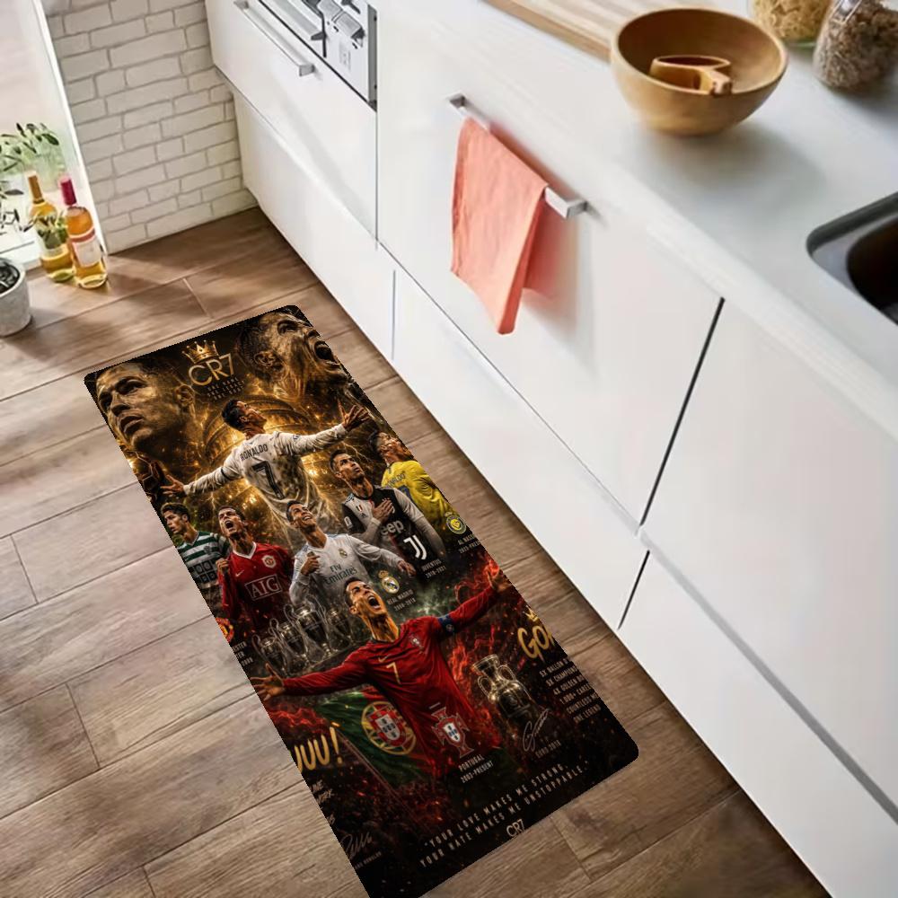 Cristiano Ronaldo Kitchen Carpet Nonslip Floor Mat Ideal For Indoor And Outdoor Entryway Door Mat Laundry Room Bathroom Foot Mat