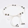Boho Style Waist Rope Weaving Knotted Ethnic Style Handmade Wooden Beads Women's Belt Leisure Vacation Style Exquisite Waist Rope