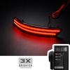 2x Smoked Rear Led Bumper Reflector Tail Brake Stop Light For Lexus ES300h ES350 GS200t GS300 GS350 GS450h GS F