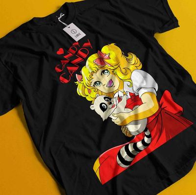 Maglietta Candy Candy Shojo Riyoko Ikeda Rosa di Versailles Camicia Kawaii T-shirt Unisex