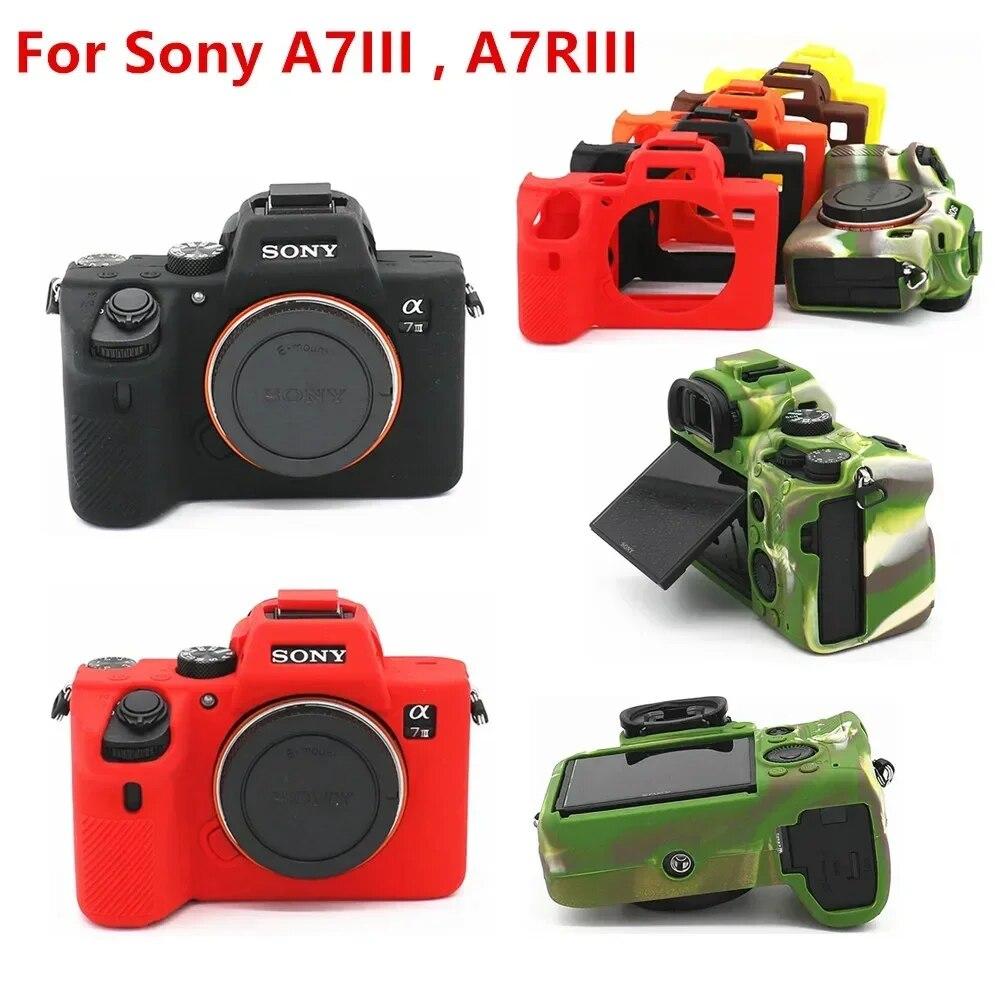 Silicone Case Cover Camera Bag for Sony A7IV A7M4 A7c A7R A7 A7S Mark III IV A7SIII A7III A7RIII A7RIV