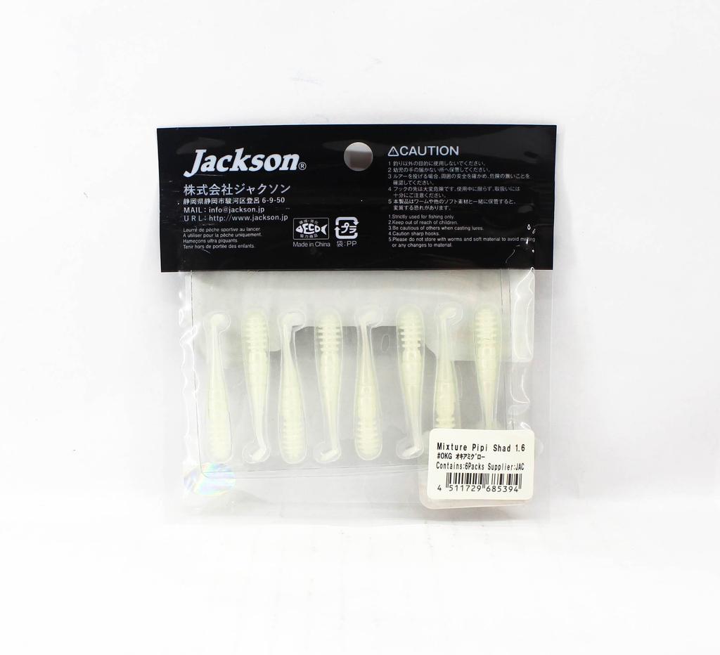 Jackson Měkká nástraha směs Pipi Shad 1,6 palce OKG (5394)