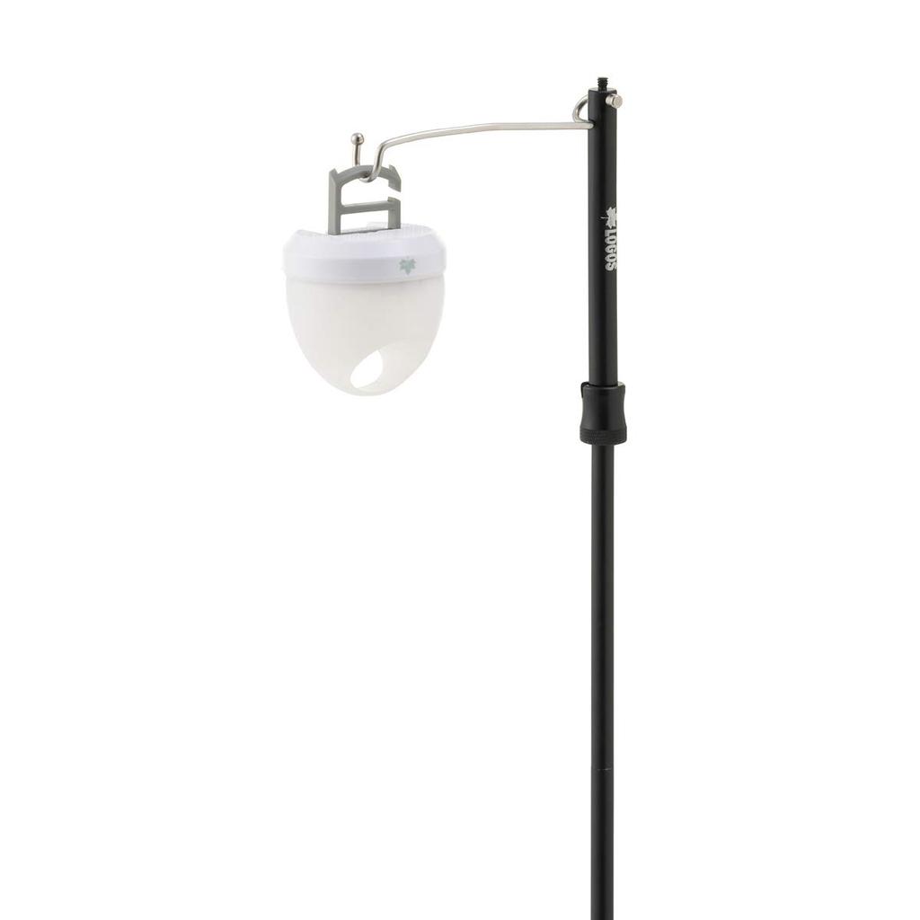 LOGOS Earth Stick Lantern Pole 71905004, Black, Approx. 15cm Wide X 2.5cm Deep X 141cm High