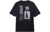 Converse T Shirts Men's Black Crew Neck Moderate Straight Fit 10024876-A02