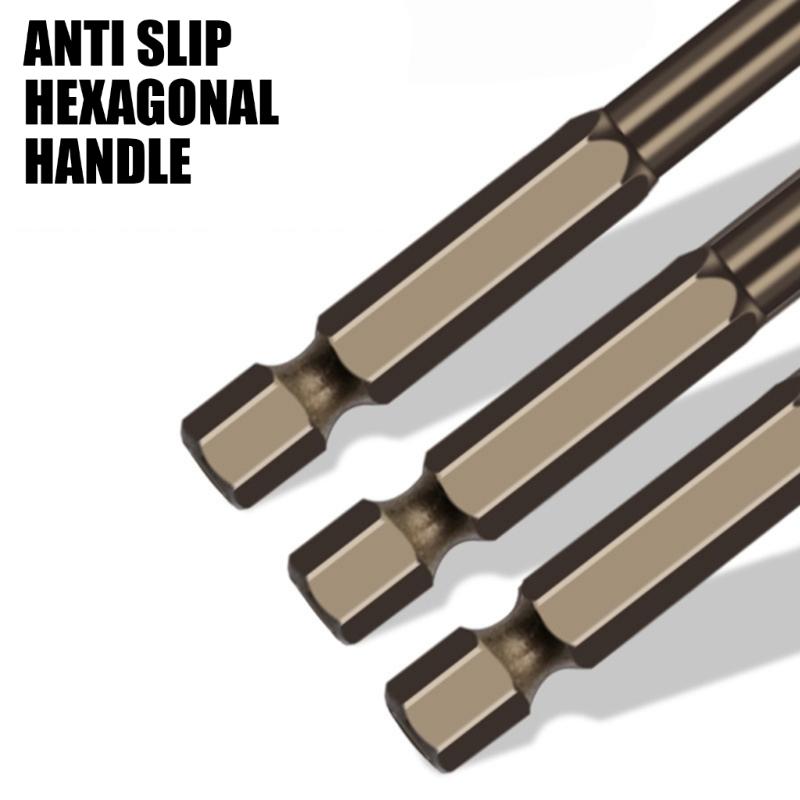 Multifunctional Alloy Drill Bit With Rust Resistant Surfaces Coating for Various Power Tool Home Repair Construction Use