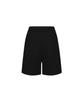 MORE THAN BLACK Cut Off Sweat Shorts