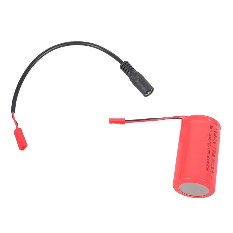 NonConductive LR20 D Battery Adapter Spacer Tube Featuring 5.5x2.1mm Female Port For External Adapter Connection