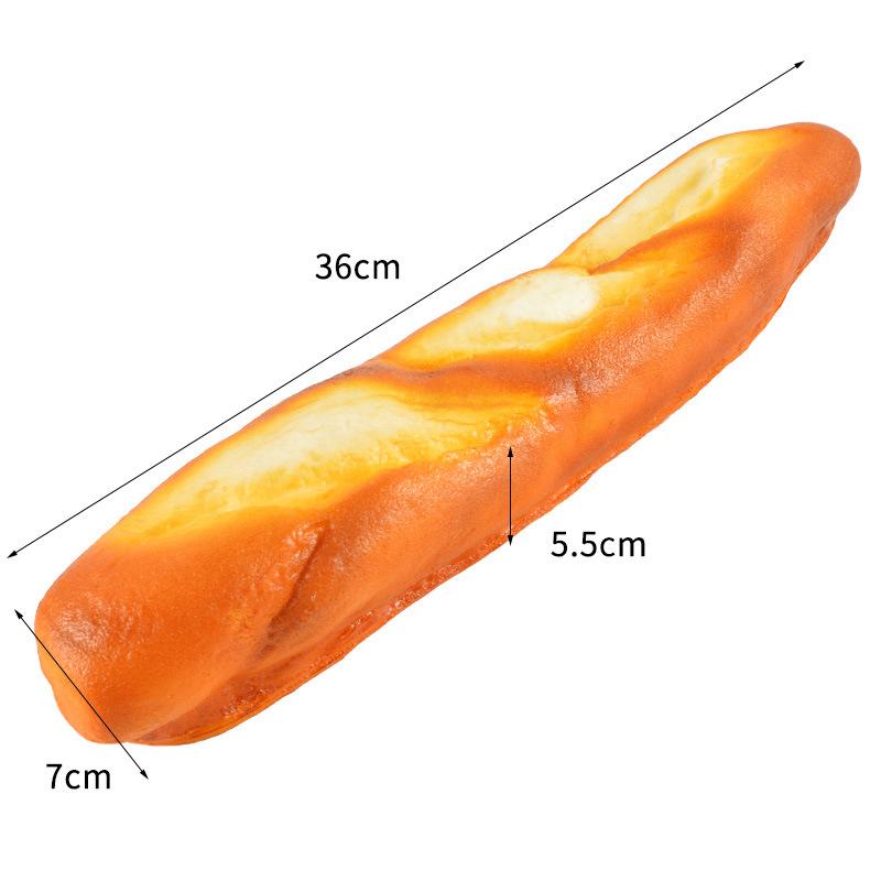 Umělý chléb Dort Toast Měkký PU Model bagety Potravina Falešný chléb Simulační ozdoby Pekárna Dekor Fotografie Rekvizity