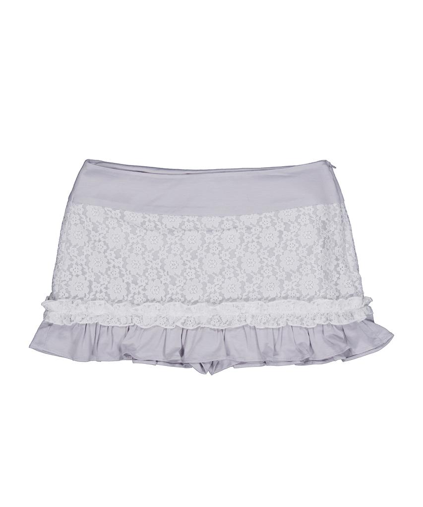 Deulailojeu Shell Lace Skirt (Blue)