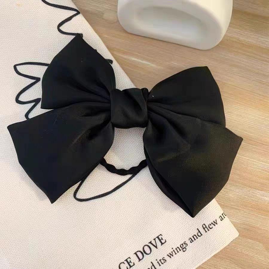 Grande Fermaglio per Capelli a Fiocco Elastico per Donne Ragazze Accessorio per Capelli in Nastro di Tessuto Adatto a Varie Acconciature e Occasioni