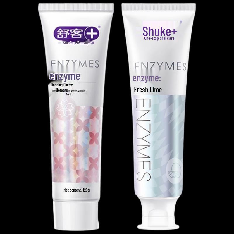 

Shuke Whitening Enzyme Toothpaste Duo Pack (Cherry Blossom & Lime)