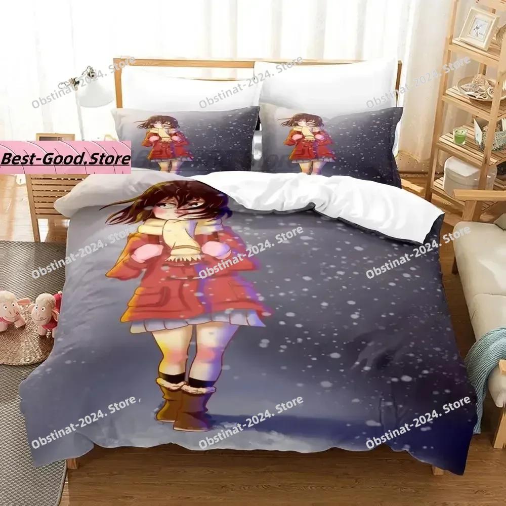 Erased Bedding Set Single Twin Full Queen King Size Bed Set Aldult Kid Bedroom Duvetcover Sets 3D Anime roupa de cama casal
