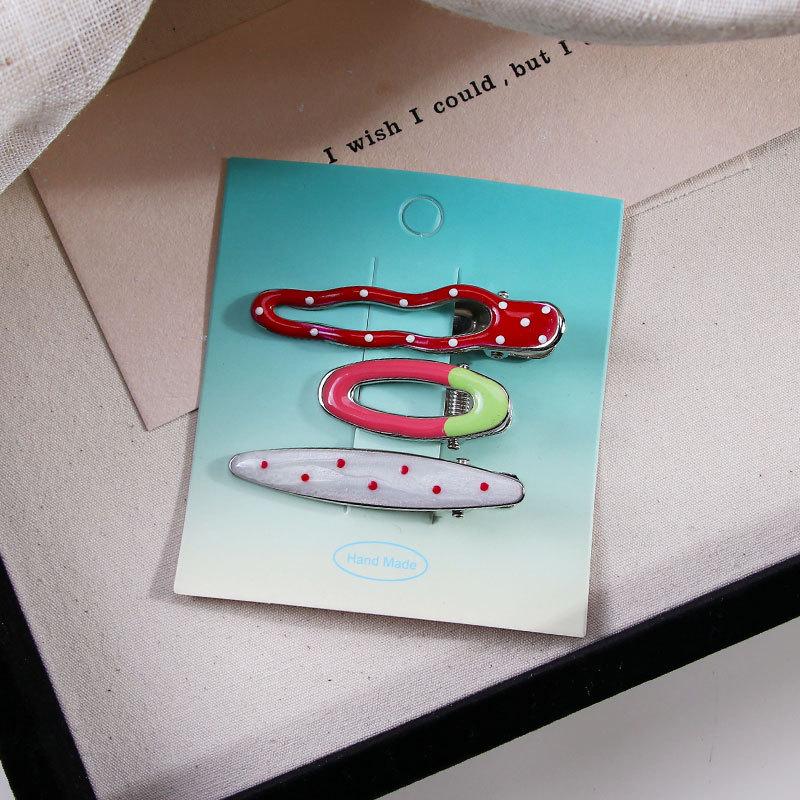 Dopamine Girl Colorful Makeup Duckbill Clips Set - Hairpins & Hair Accessories for Side Bangs