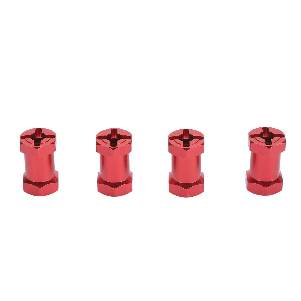 4PCS 12mm Hex Hub Adapters with Nuts Aluminum Alloy Wheel Hub Extension Adapter for 1Celsius10 RC Car 20mm Length