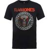 Rockoff Trade Men's Ramones Vintage Eagle Seal T-Shirt, Black, Large