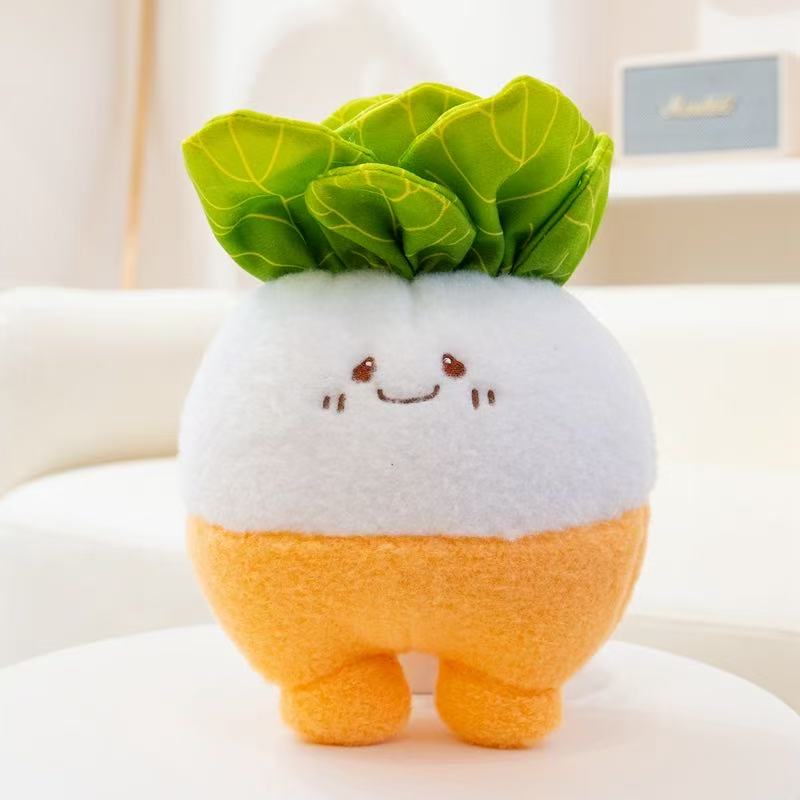22/30cm New Simulated Vegetable Family Doll Soft Filled Plush Toy Cartoon Anime Cute Pillow for Friends' Birthday Gift Fun Doll