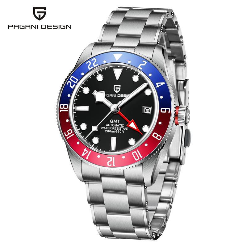 PAGANI DESIGN GMT Luxury Sapphire Crystal Mechanical Automatic Watch For  Men 200m Impermeabile Bracciale Acciaio Inossidabile Orologio da Uomo  acquista in modo economico — spedizione gratuita, recensioni reali con foto  — Joom
