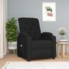 Vidaxl Massage Armchair, Black, Fabric Upholstered