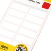 168 ks Bílých Samolepicích Štítků 13x38mm Vysoká Přilnavost Dlouhotrvající Odstranitelné Prázdné Samolepky