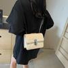 Niche chain bag women's 2025 summer Korean version of beautiful fashion simple small square bag casual foreign style messenger bag women's medium