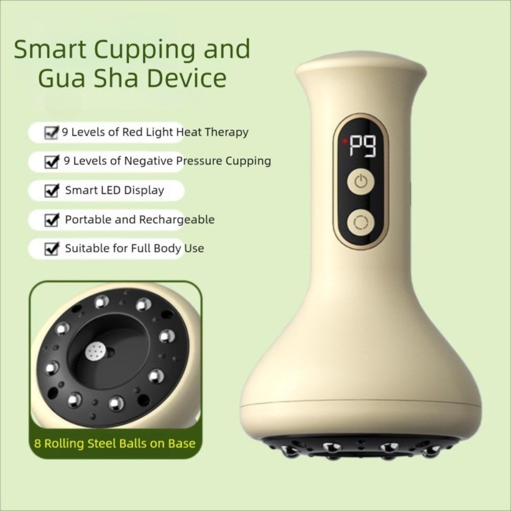 USB Rechargeable Arm Leg Massage Scraping Device Electric Cupping Machine Gifts for Men, Women жёлтый