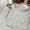 White Placemat Table Mat Heat Insulation For Kitchen Dining Placemats Rectangle Dining Table Mats for Indoor Farmhouse Kitchen