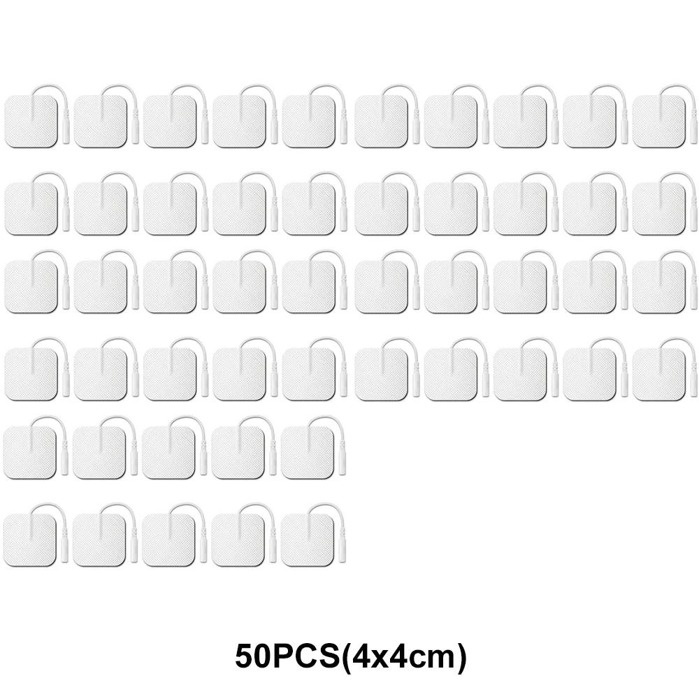5x5cm 4x4cm Muskelstimulator Elektrodenpads Vliesstoff Selbstklebend Ersatzpads für Tens Digitale Massagegeräte