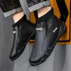 Fashion Non-slip Sole Hightop Size 46 Mens Sneakers Casual Black Loafers Man Shoes 50 Sports Athletics Overseas Deals Factory