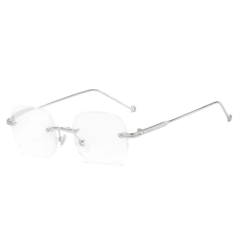 Ultra Light Retro Korean Reading Glasses Frameless Presbyopia Glasses for Women Trendy Eye Protection Far Sight Glasses