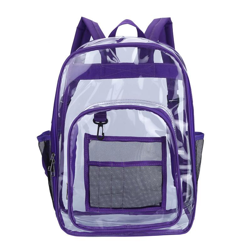 Transparente Umhängetasche Unisex Mode Einfach Große Kapazität Tragbar Rucksäcke Multifunktional Wasserdicht Männlich Weiblich Rucksack